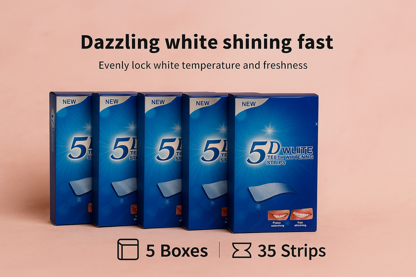 5D teeth whitening strips