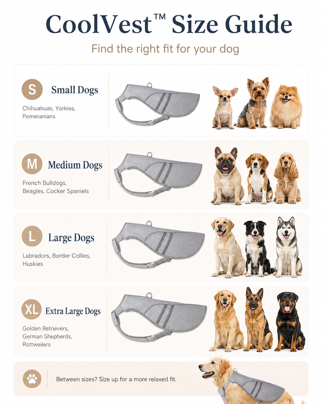 Uplyn FrostVest™ Self Dog cooling vest for summer walks